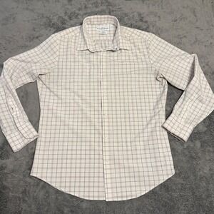 Mizzen+Main Leeward Men's XL Trim Fit Plaid Button Down Long Sleeve Shirt‎